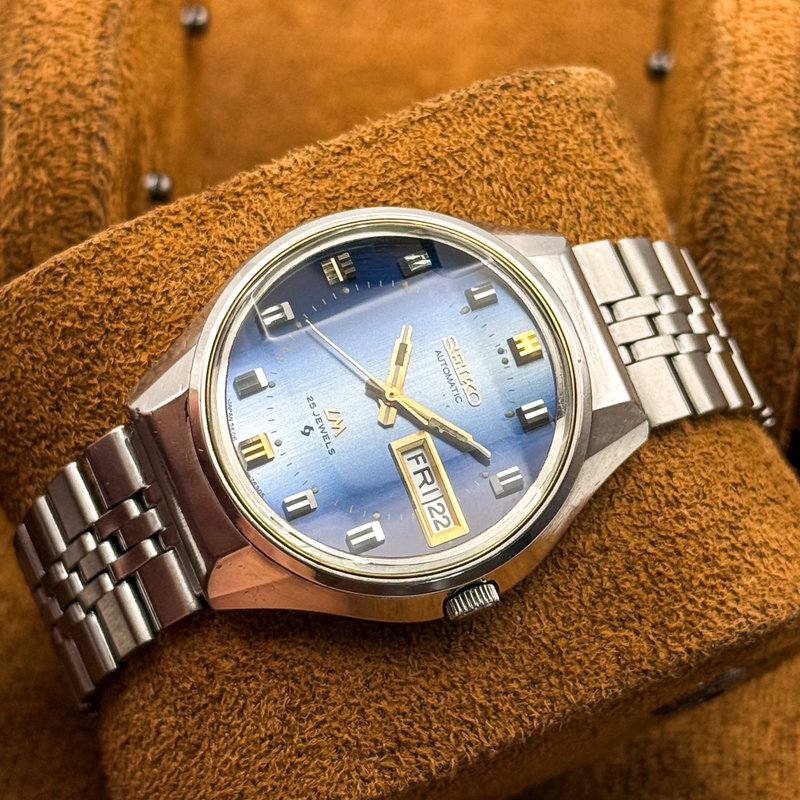 Seiko Seiko - Lord Matic [Gradient Blue Sunburst] 月の道 (Tsuki no Michi) – Path of the Moon - No reserve price - Men - 1973 vintage watch - image 15