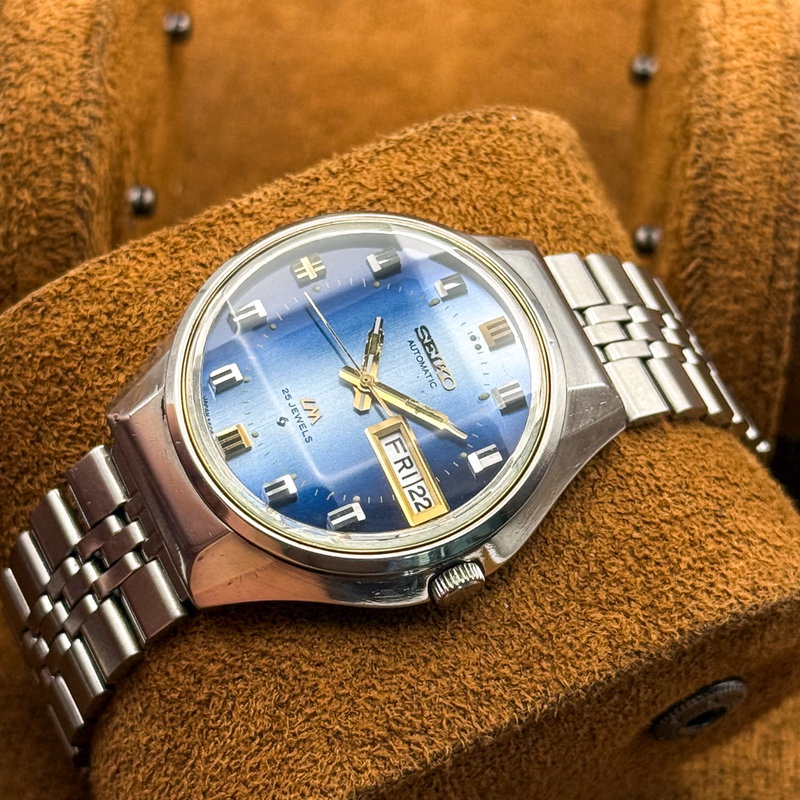 Seiko Seiko - Lord Matic [Gradient Blue Sunburst] 月の道 (Tsuki no Michi) – Path of the Moon - No reserve price - Men - 1973 vintage watch - image 17