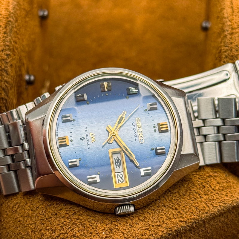 Seiko Seiko - Lord Matic [Gradient Blue Sunburst] 月の道 (Tsuki no Michi) – Path of the Moon - No reserve price - Men - 1973 vintage watch - image 20
