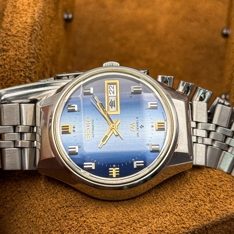 Seiko Seiko - Lord Matic [Gradient Blue Sunburst] 月の道 (Tsuki no Michi) – Path of the Moon - No reserve price - Men - 1973 vintage watch - image 23