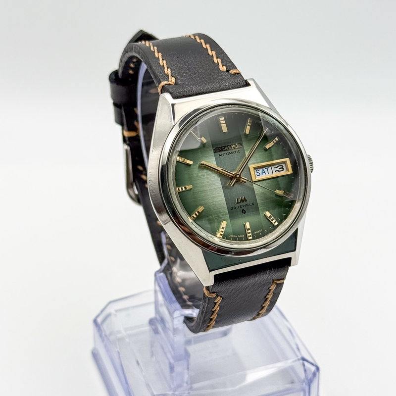 Seiko Seiko - Lord Matic "Gradient Green Sunburst" [Near-Mint] 煌環 (Kōkan) – Radiant Ring - No reserve price - 5606-7310 - Men - 1973 vintage watch - image 4