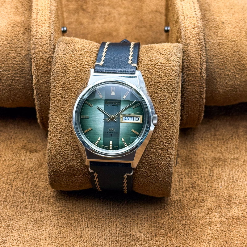 Seiko Seiko - Lord Matic "Gradient Green Sunburst" [Near-Mint] 煌環 (Kōkan) – Radiant Ring - No reserve price - 5606-7310 - Men - 1973 vintage watch - image 9