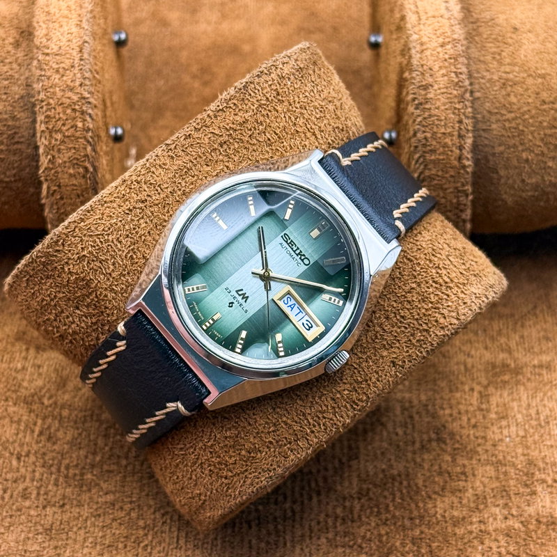 Seiko Seiko - Lord Matic "Gradient Green Sunburst" [Near-Mint] 煌環 (Kōkan) – Radiant Ring - No reserve price - 5606-7310 - Men - 1973 vintage watch - image 11