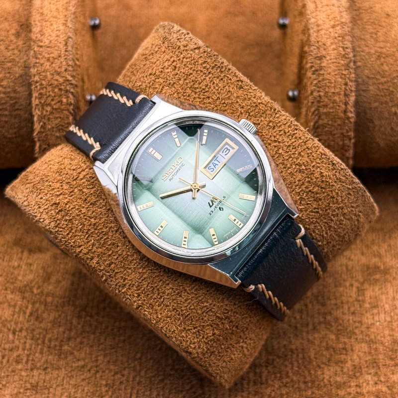 Seiko Seiko - Lord Matic "Gradient Green Sunburst" [Near-Mint] 煌環 (Kōkan) – Radiant Ring - No reserve price - 5606-7310 - Men - 1973 vintage watch - image 13