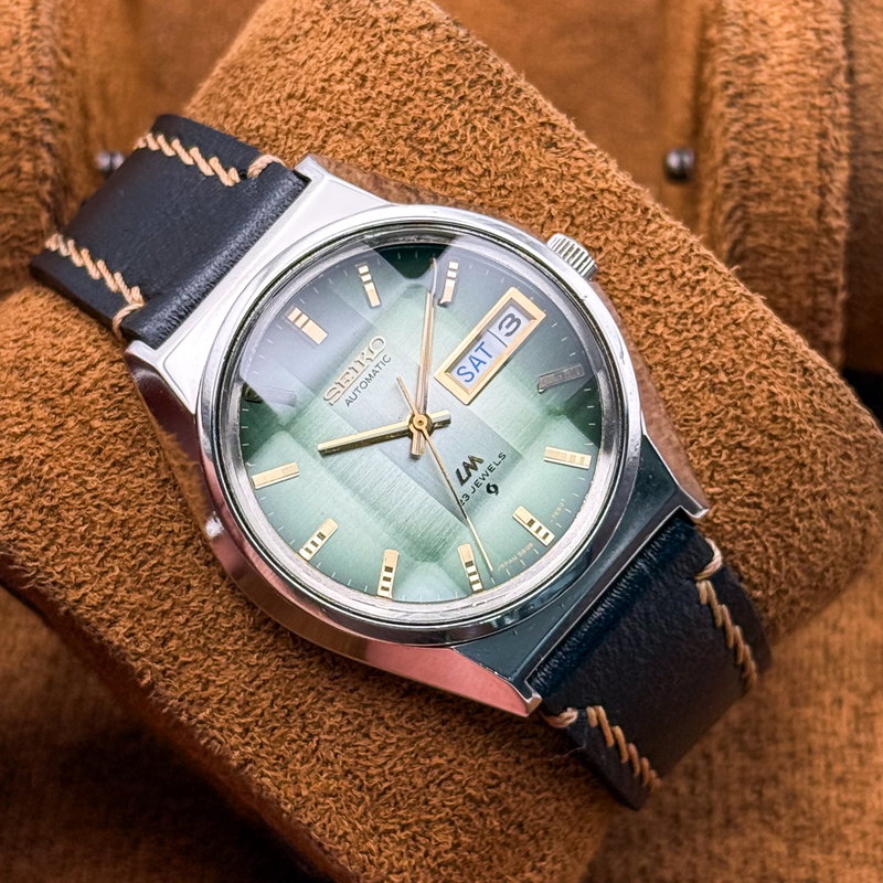 Seiko Seiko - Lord Matic "Gradient Green Sunburst" [Near-Mint] 煌環 (Kōkan) – Radiant Ring - No reserve price - 5606-7310 - Men - 1973 vintage watch - image 14