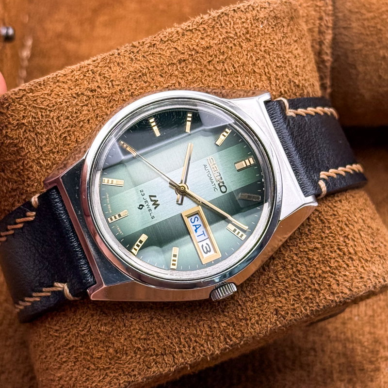Seiko Seiko - Lord Matic "Gradient Green Sunburst" [Near-Mint] 煌環 (Kōkan) – Radiant Ring - No reserve price - 5606-7310 - Men - 1973 vintage watch - image 16