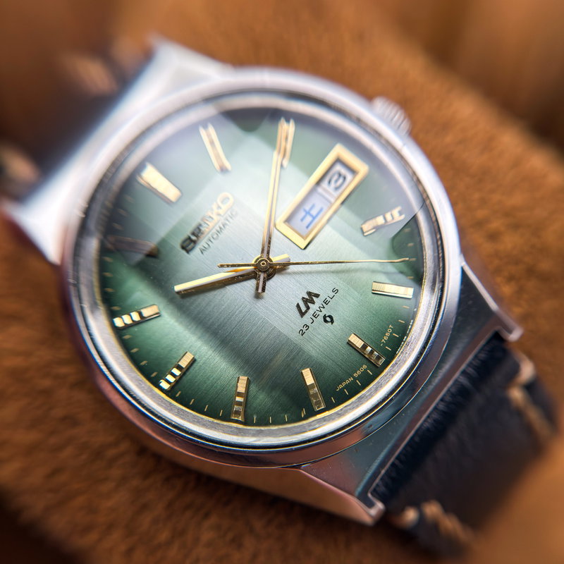 Seiko Seiko - Lord Matic "Gradient Green Sunburst" [Near-Mint] 煌環 (Kōkan) – Radiant Ring - No reserve price - 5606-7310 - Men - 1973 vintage watch - image 22