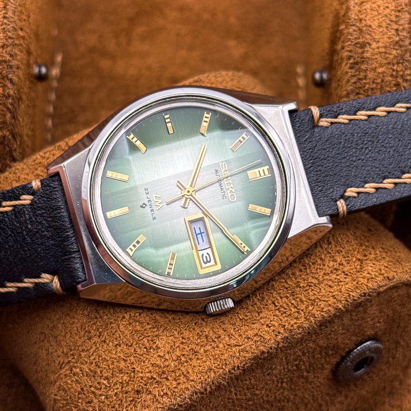 Seiko Seiko - Lord Matic "Gradient Green Sunburst" [Near-Mint] 煌環 (Kōkan) – Radiant Ring - No reserve price - 5606-7310 - Men - 1973 vintage watch - image 24