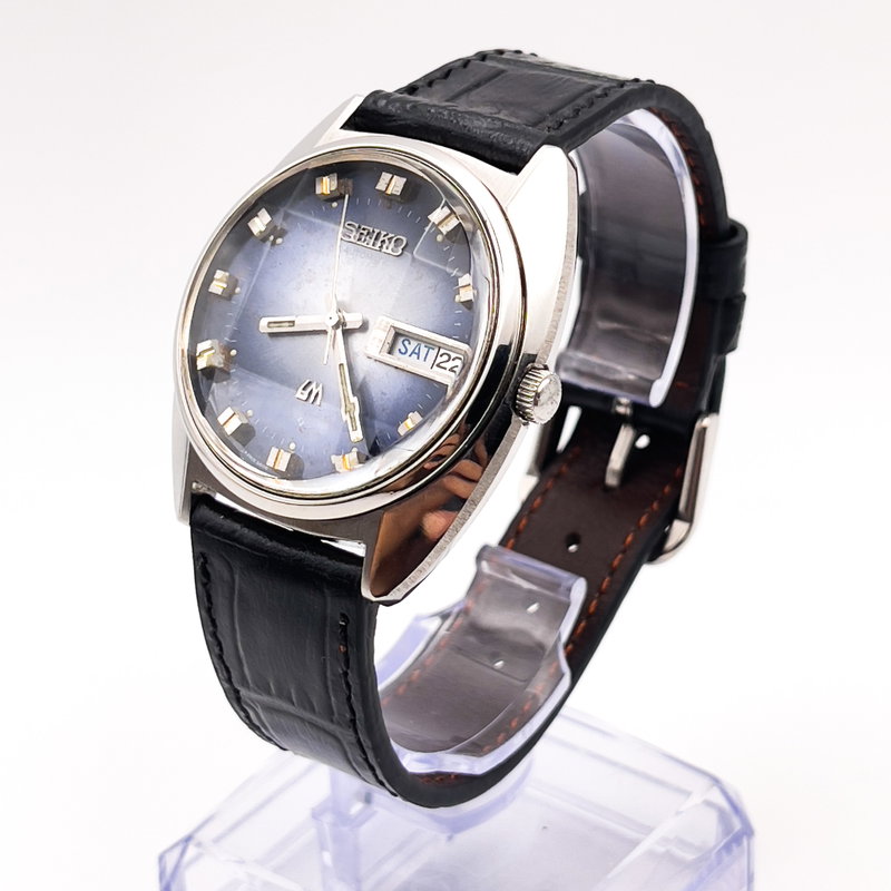 Seiko Seiko - Lord Matic "Gradient Blue Sunburst" 柔映 (Jūei) – Gentle Glow - No reserve price - 5D3112 - Men - 1975 vintage watch - image 7