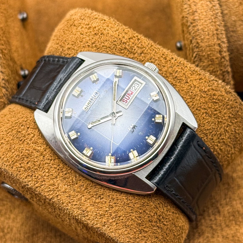Seiko Seiko - Lord Matic "Gradient Blue Sunburst" 柔映 (Jūei) – Gentle Glow - No reserve price - 5D3112 - Men - 1975 vintage watch - image 1