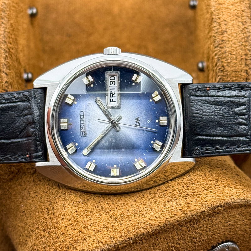 Seiko Seiko - Lord Matic "Gradient Blue Sunburst" 柔映 (Jūei) – Gentle Glow - No reserve price - 5D3112 - Men - 1975 vintage watch - image 24