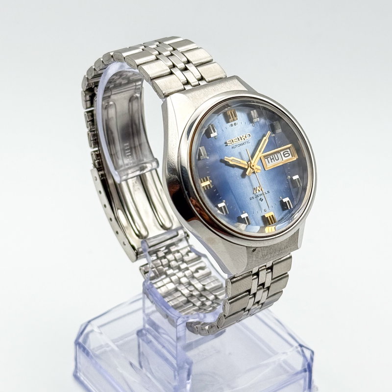 Seiko Seiko - Lord Matic "Gradient Blue Sunburst" 凛光 (Rinkō) – Dignified Light - No reserve price - 5606-7300 - Men - 1974 vintage watch - image 5