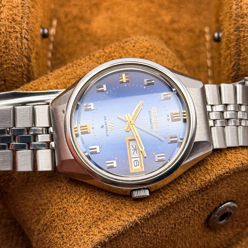 Seiko Seiko - Lord Matic "Gradient Blue Sunburst" 凛光 (Rinkō) – Dignified Light - No reserve price - 5606-7300 - Men - 1974 vintage watch - image 22