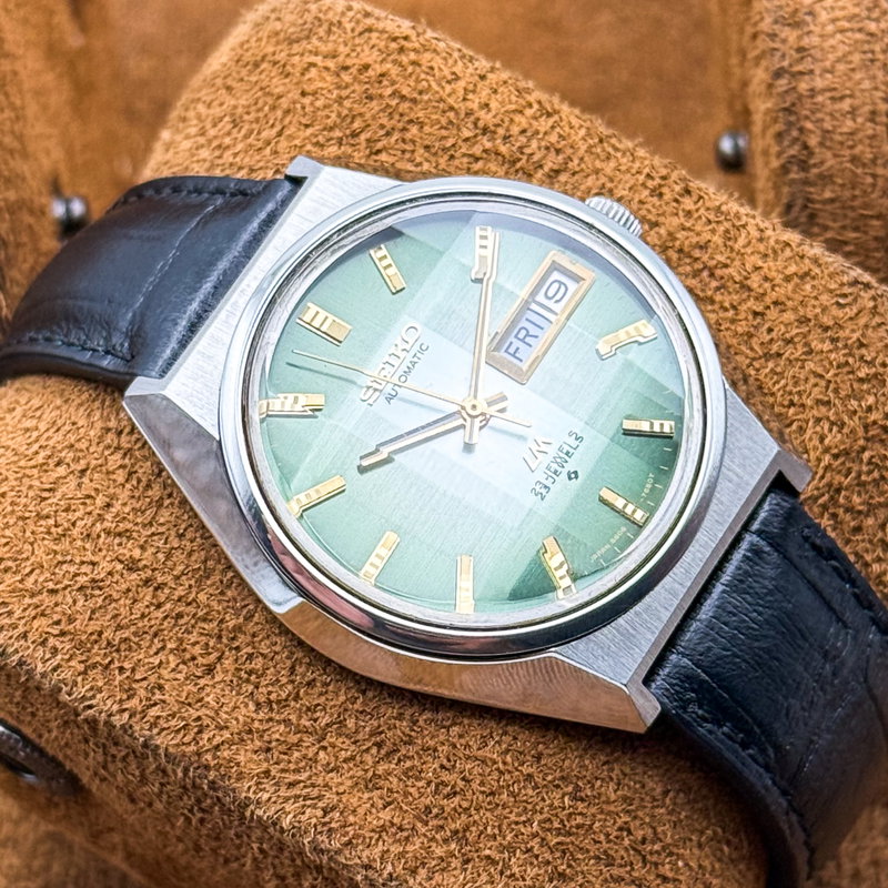 Seiko Seiko - Lord Matic "Gradient Green Sunburst" [Near-Mint] 流光 (Ryūkō) – Flowing Light - No reserve price - 5606-7310 - Men - 1973 vintage watch - image 17
