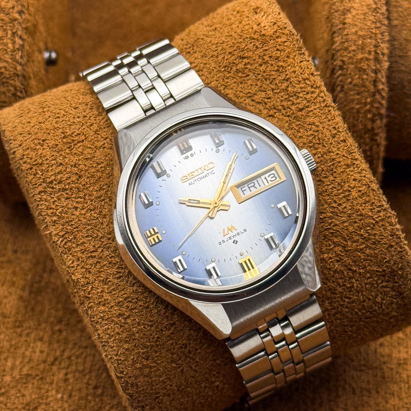 Seiko Seiko - Lord Matic "Gradient Blue Sunburst" 霧月 (Kirizuki) – Mist Moon - No reserve price - 5606-7290 - Men - 1973 vintage watch - image 3