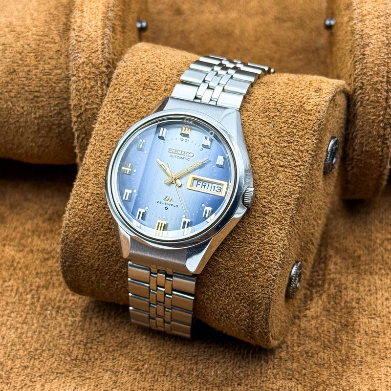 Seiko Seiko - Lord Matic "Gradient Blue Sunburst" 霧月 (Kirizuki) – Mist Moon - No reserve price - 5606-7290 - Men - 1973 vintage watch - image 5