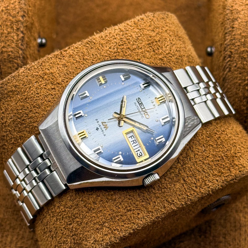 Seiko Seiko - Lord Matic "Gradient Blue Sunburst" 霧月 (Kirizuki) – Mist Moon - No reserve price - 5606-7290 - Men - 1973 vintage watch - image 11