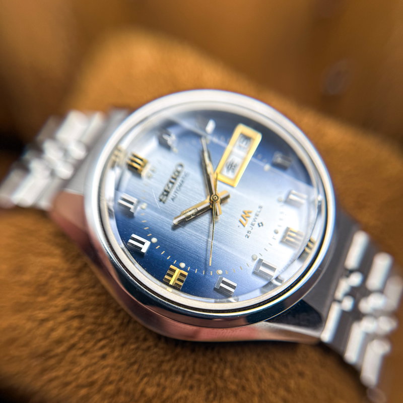 Seiko Seiko - Lord Matic "Gradient Blue Sunburst" 霧月 (Kirizuki) – Mist Moon - No reserve price - 5606-7290 - Men - 1973 vintage watch - image 15