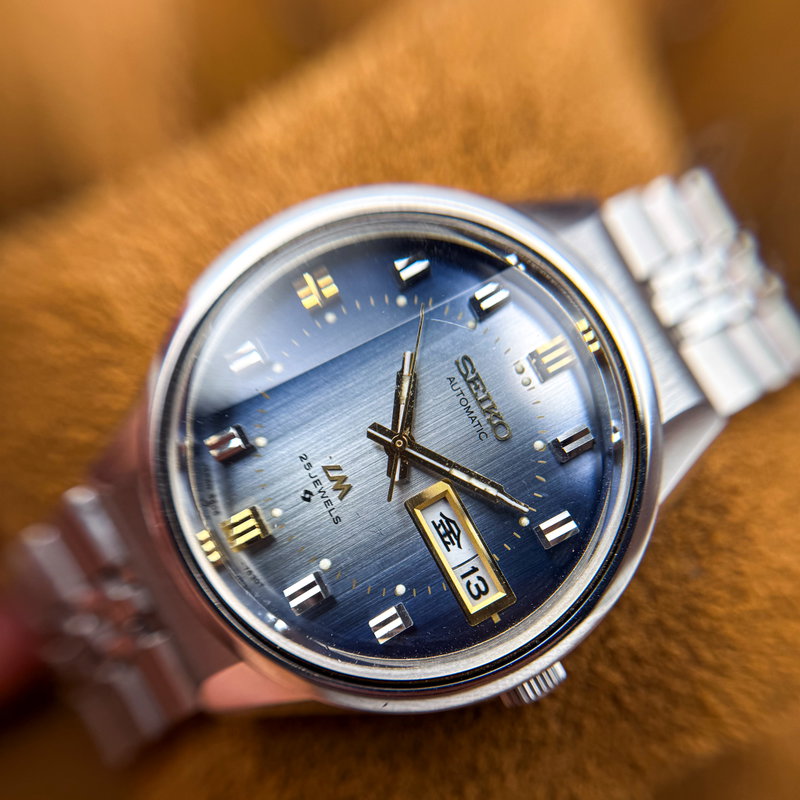 Seiko Seiko - Lord Matic "Gradient Blue Sunburst" 霧月 (Kirizuki) – Mist Moon - No reserve price - 5606-7290 - Men - 1973 vintage watch - image 16