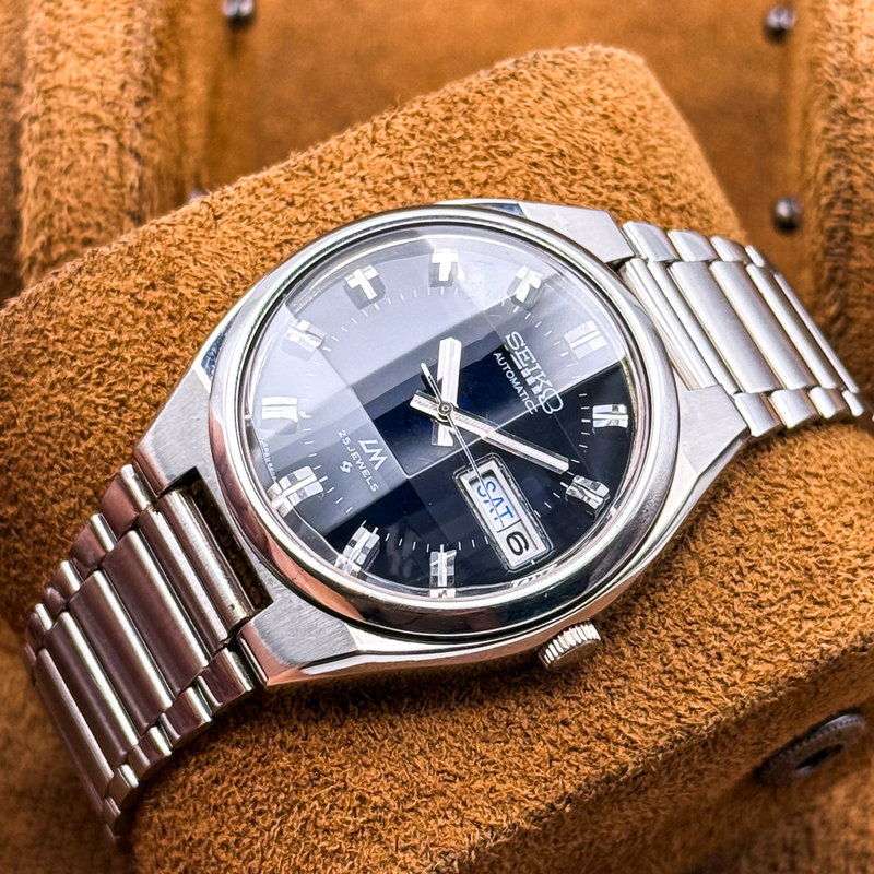 Seiko Seiko - Lord Matic "Deep Blue Sunburst" 閃影 (Senei) – Flashing Shadow - No reserve price - 5606-7340 - Men - 1974 vintage watch - image 15