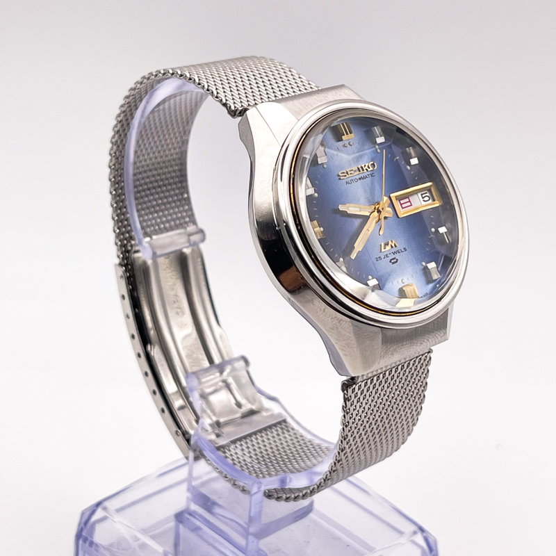 Seiko Seiko - Lord Matic "Gradient Blue Sunburst" 青嵐 (Ao Arashi) – Blue Storm - No reserve price - 5606-7290 - Men - 1973 vintage watch - image 4