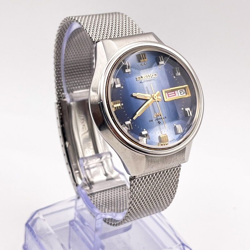 Seiko Seiko - Lord Matic "Gradient Blue Sunburst" 青嵐 (Ao Arashi) – Blue Storm - No reserve price - 5606-7290 - Men - 1973 vintage watch - image 5
