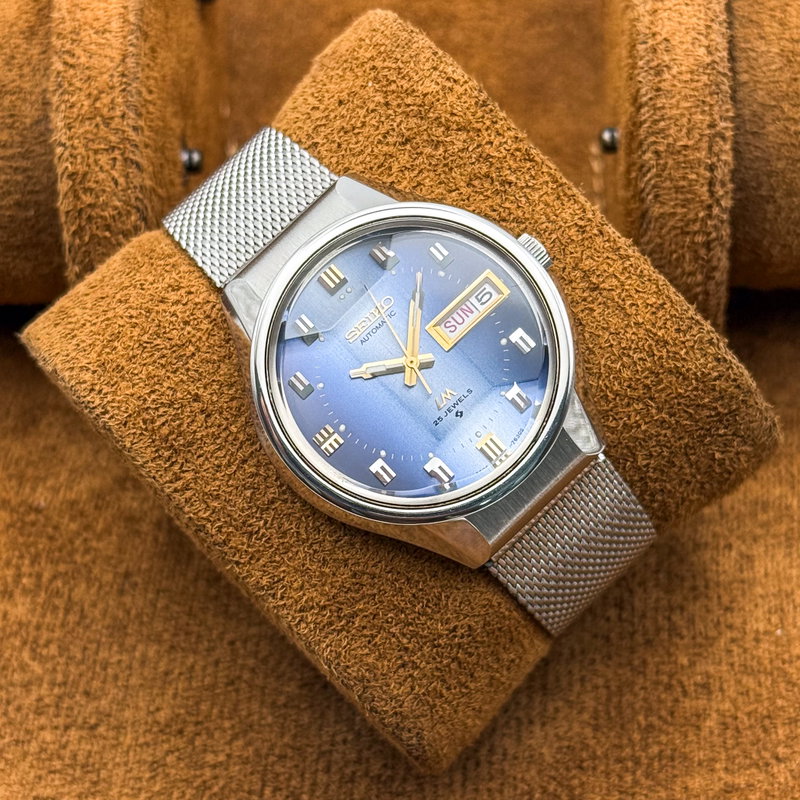 Seiko Seiko - Lord Matic "Gradient Blue Sunburst" 青嵐 (Ao Arashi) – Blue Storm - No reserve price - 5606-7290 - Men - 1973 vintage watch - image 14