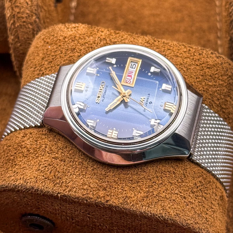 Seiko Seiko - Lord Matic "Gradient Blue Sunburst" 青嵐 (Ao Arashi) – Blue Storm - No reserve price - 5606-7290 - Men - 1973 vintage watch - image 17