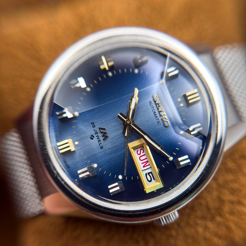 Seiko Seiko - Lord Matic "Gradient Blue Sunburst" 青嵐 (Ao Arashi) – Blue Storm - No reserve price - 5606-7290 - Men - 1973 vintage watch - image 20