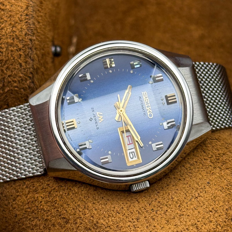 Seiko Seiko - Lord Matic "Gradient Blue Sunburst" 青嵐 (Ao Arashi) – Blue Storm - No reserve price - 5606-7290 - Men - 1973 vintage watch - image 25