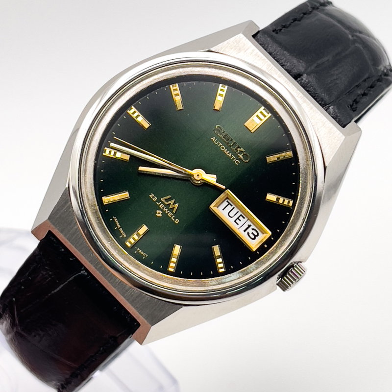 Seiko Seiko - Lord Matic "Emerald Gradient Green Sunburst" 線輝 (Senki) – Radiant Lines - No reserve price - 5606-7310 - Men - 1973 vintage watch - image 9
