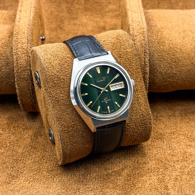 Seiko Seiko - Lord Matic "Emerald Gradient Green Sunburst" 線輝 (Senki) – Radiant Lines - No reserve price - 5606-7310 - Men - 1973 vintage watch - image 12