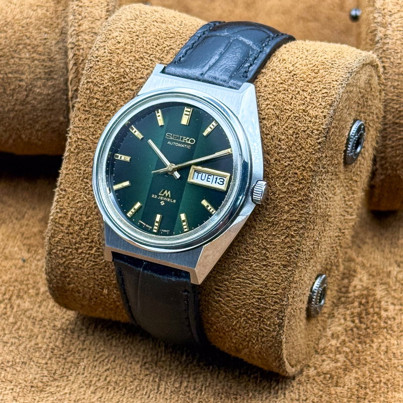 Seiko Seiko - Lord Matic "Emerald Gradient Green Sunburst" 線輝 (Senki) – Radiant Lines - No reserve price - 5606-7310 - Men - 1973 vintage watch - image 14