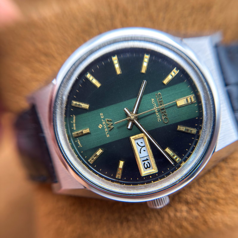 Seiko Seiko - Lord Matic "Emerald Gradient Green Sunburst" 線輝 (Senki) – Radiant Lines - No reserve price - 5606-7310 - Men - 1973 vintage watch - image 17