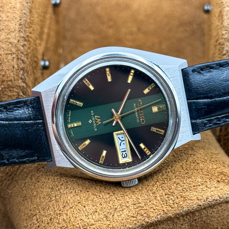 Seiko Seiko - Lord Matic "Emerald Gradient Green Sunburst" 線輝 (Senki) – Radiant Lines - No reserve price - 5606-7310 - Men - 1973 vintage watch - image 20