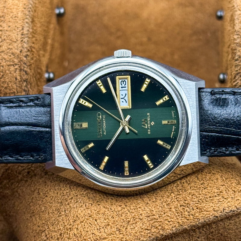 Seiko Seiko - Lord Matic "Emerald Gradient Green Sunburst" 線輝 (Senki) – Radiant Lines - No reserve price - 5606-7310 - Men - 1973 vintage watch - image 21
