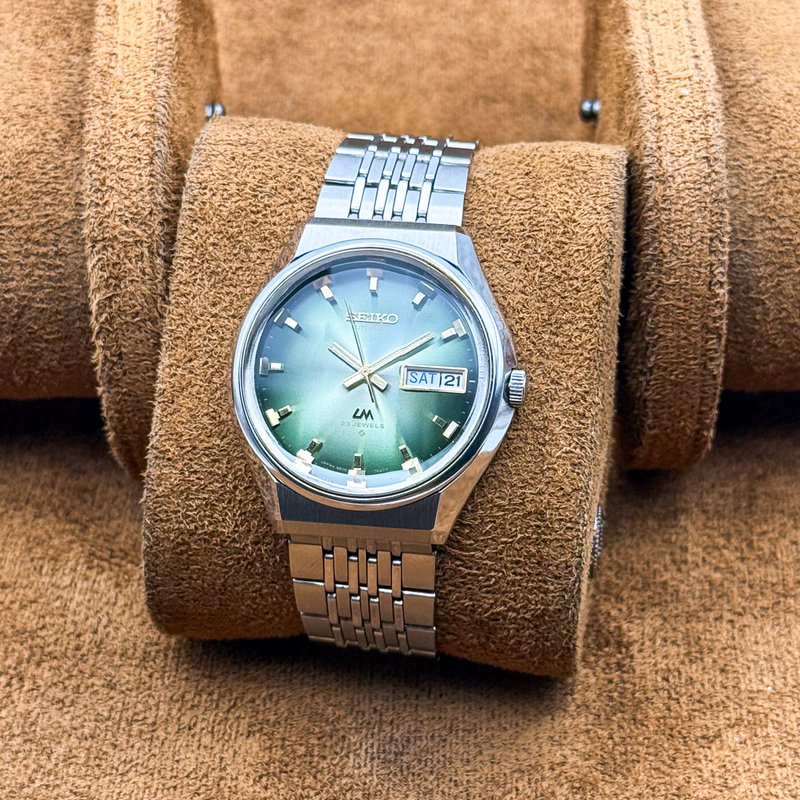 Seiko Seiko - Lord Matic "Gradient Green Sunburst" 翠王 (Suiō) – Emerald King - No reserve price - 5606-7320 - Men - 1973 vintage watch - image 19