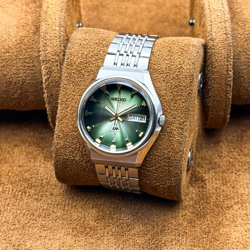 Seiko Seiko - Lord Matic "Gradient Green Sunburst" 翠王 (Suiō) – Emerald King - No reserve price - 5606-7320 - Men - 1973 vintage watch - image 20