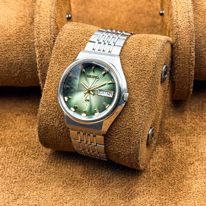 Seiko Seiko - Lord Matic "Gradient Green Sunburst" 翠王 (Suiō) – Emerald King - No reserve price - 5606-7320 - Men - 1973 vintage watch - image 21