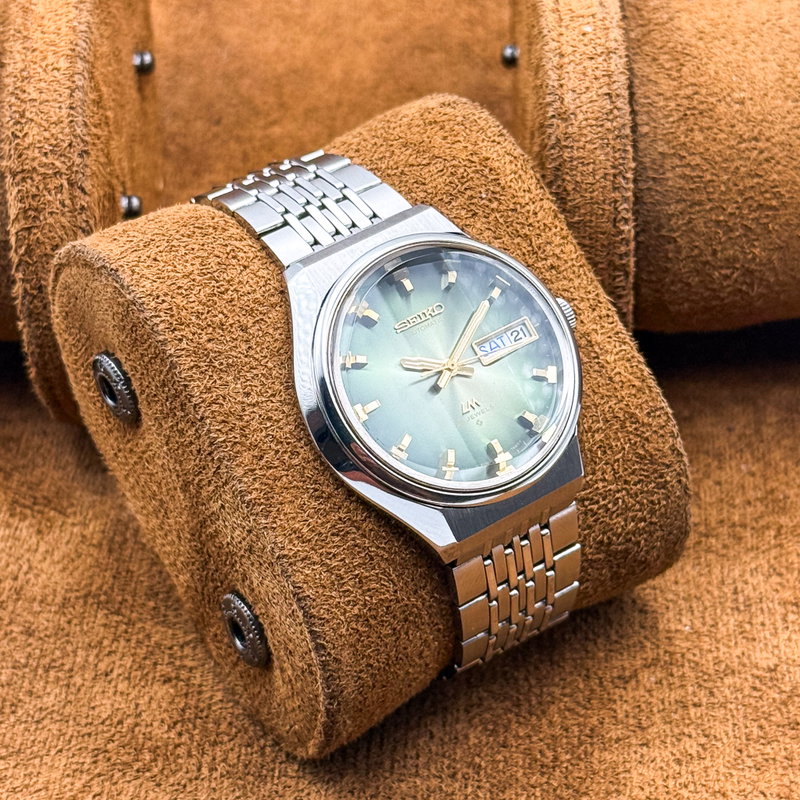 Seiko Seiko - Lord Matic "Gradient Green Sunburst" 翠王 (Suiō) – Emerald King - No reserve price - 5606-7320 - Men - 1973 vintage watch - image 23