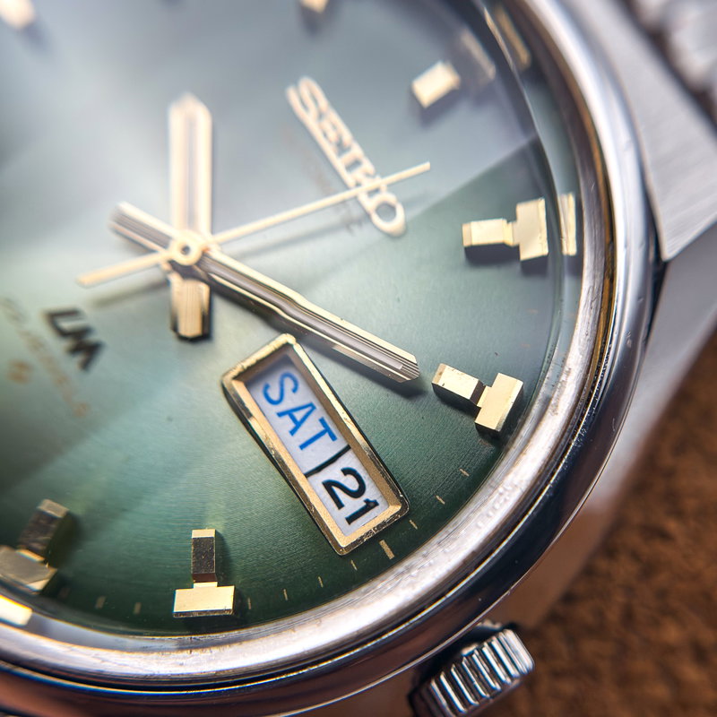 Seiko Seiko - Lord Matic "Gradient Green Sunburst" 翠王 (Suiō) – Emerald King - No reserve price - 5606-7320 - Men - 1973 vintage watch - image 29