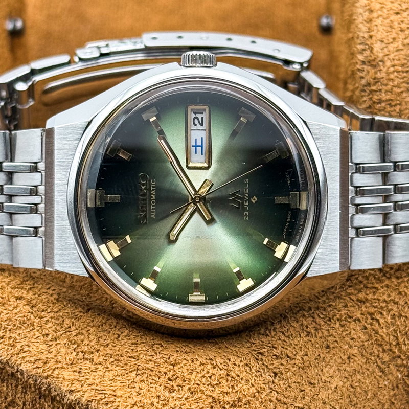 Seiko Seiko - Lord Matic "Gradient Green Sunburst" 翠王 (Suiō) – Emerald King - No reserve price - 5606-7320 - Men - 1973 vintage watch - image 35