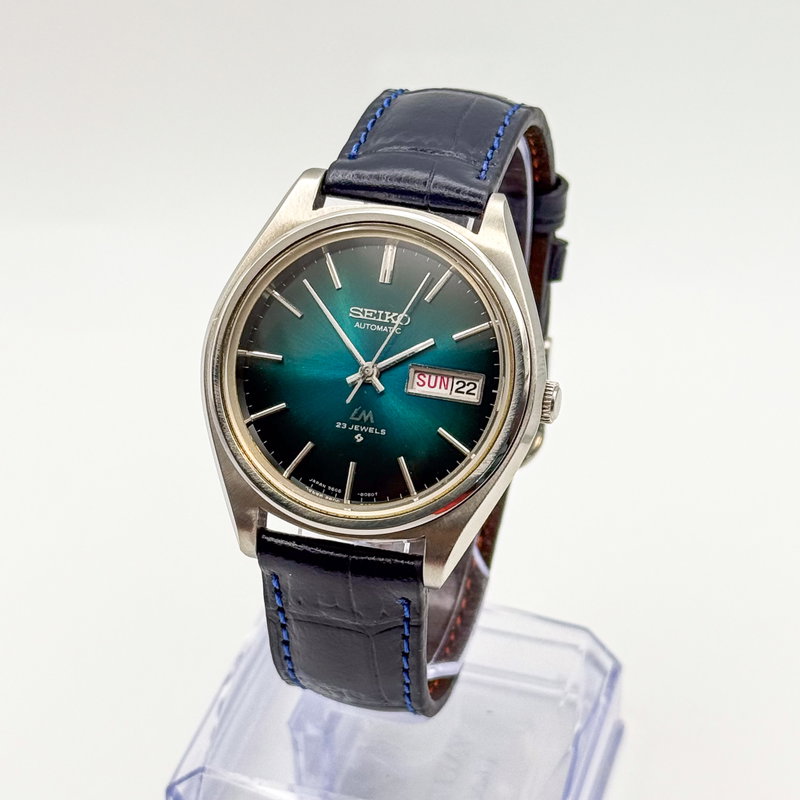 Seiko Seiko - Lord Matic "Gradient Teal Sunburst" 光精 (Kōsei) – Light Essence - No reserve price - 5606-8051 - Men - 1975 vintage watch - image 2