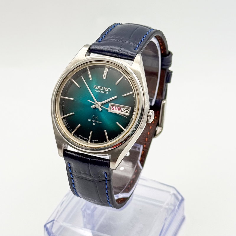 Seiko Seiko - Lord Matic "Gradient Teal Sunburst" 光精 (Kōsei) – Light Essence - No reserve price - 5606-8051 - Men - 1975 vintage watch - image 3