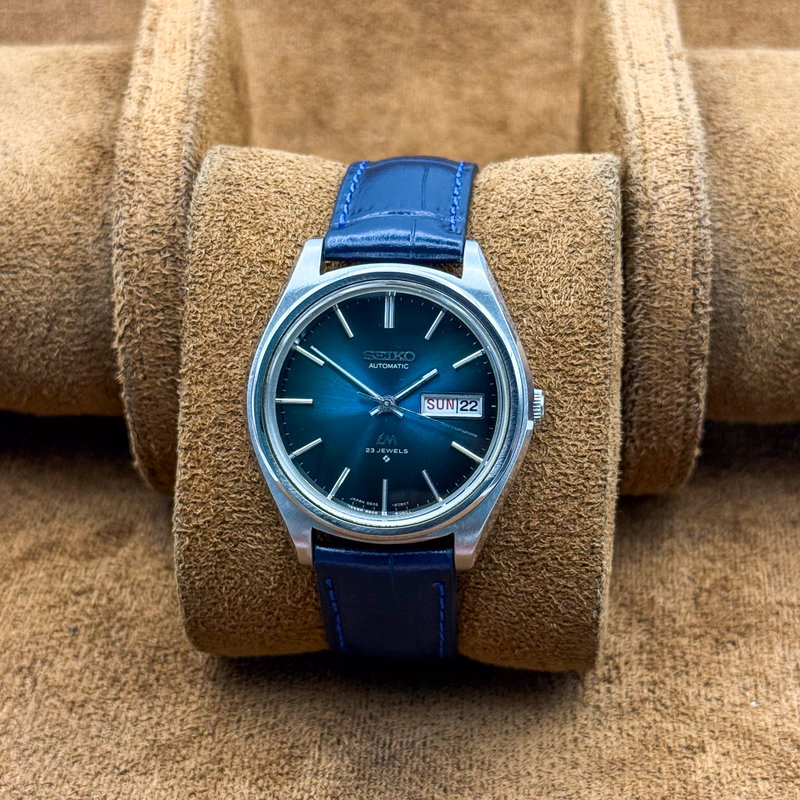 Seiko Seiko - Lord Matic "Gradient Teal Sunburst" 光精 (Kōsei) – Light Essence - No reserve price - 5606-8051 - Men - 1975 vintage watch - image 9