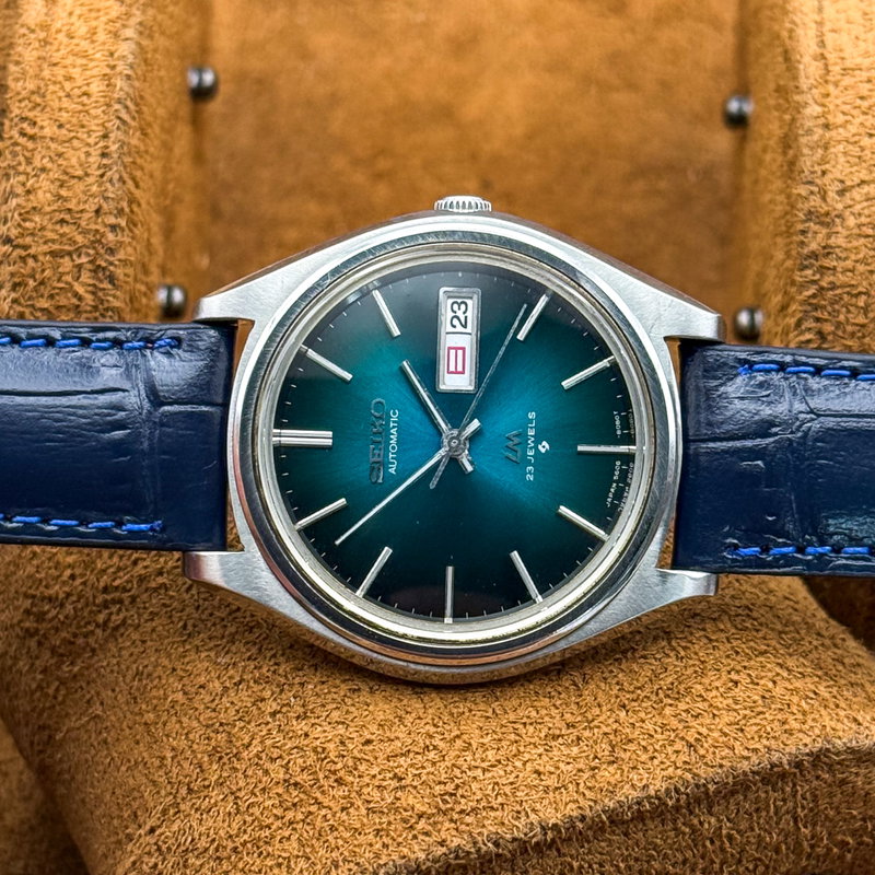 Seiko Seiko - Lord Matic "Gradient Teal Sunburst" 光精 (Kōsei) – Light Essence - No reserve price - 5606-8051 - Men - 1975 vintage watch - image 20