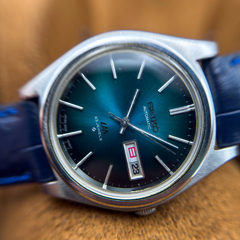 Seiko Seiko - Lord Matic "Gradient Teal Sunburst" 光精 (Kōsei) – Light Essence - No reserve price - 5606-8051 - Men - 1975 vintage watch - image 26