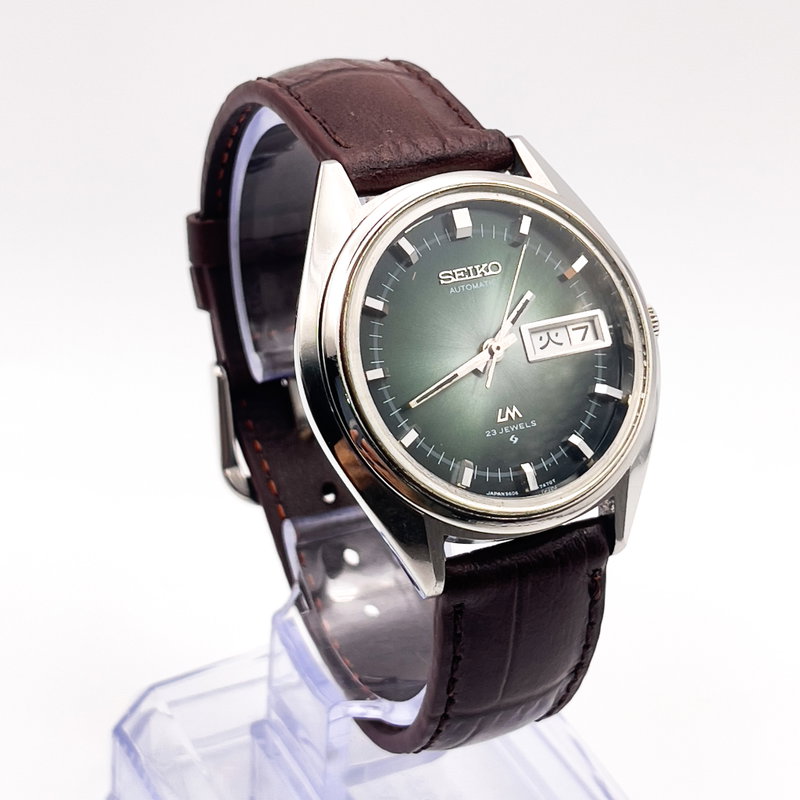 Seiko Seiko - Lord Matic "Gradient Green Sunburst" 光脈 (Kōmyaku) – Veins of Light - No reserve price - 5606-7191 - Men - 1973 vintage watch - image 2
