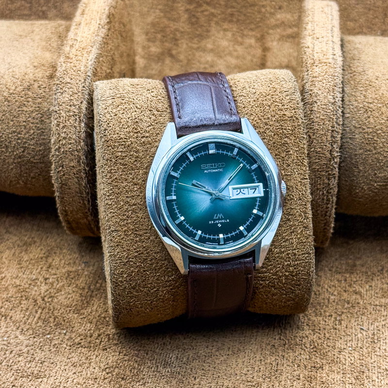 Seiko Seiko - Lord Matic "Gradient Green Sunburst" 光脈 (Kōmyaku) – Veins of Light - No reserve price - 5606-7191 - Men - 1973 vintage watch - image 5