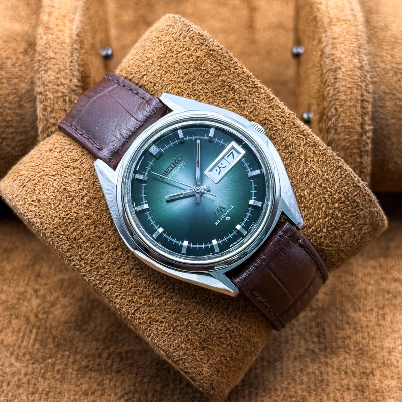 Seiko Seiko - Lord Matic "Gradient Green Sunburst" 光脈 (Kōmyaku) – Veins of Light - No reserve price - 5606-7191 - Men - 1973 vintage watch - image 6